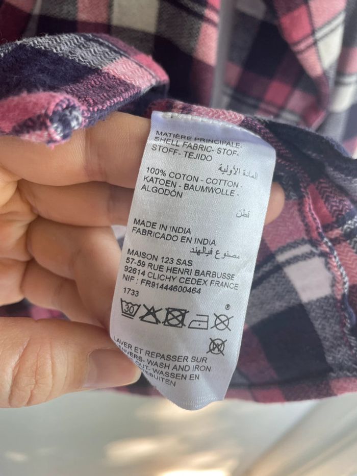 Chemise flanelle Maison 123 T38 - photo numéro 3