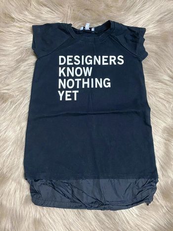 Robe noir bi matiere