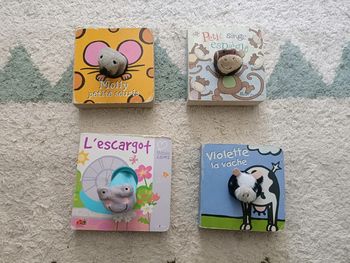 Lot de 4 livres marionnettes