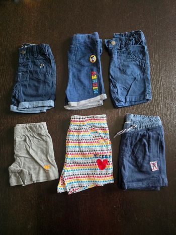 Lot de 6 shorts en 6 mois