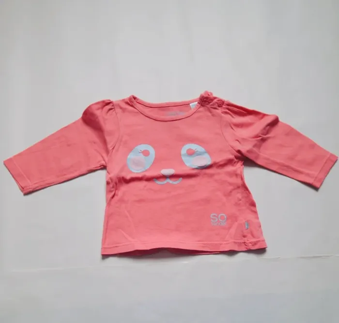 Lot 11 t-shirts manches longues fille 6 mois - photo numéro 6