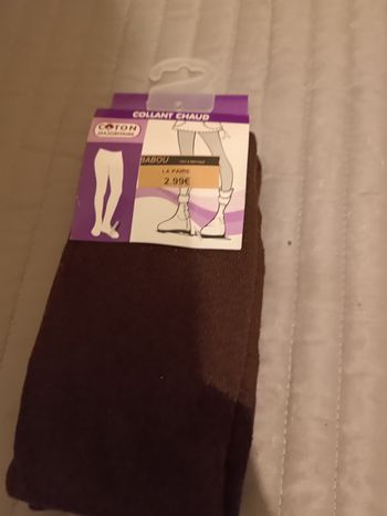 Collant chaud marron