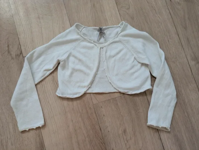 Gilet boléro blanc/crème Orchestra 3 ans - photo numéro 2