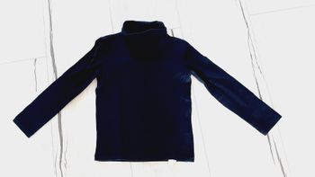 Vêtement mixte garçon fille tee-shirt manches longues sous-pull bleu marine Kiabi 3 ans