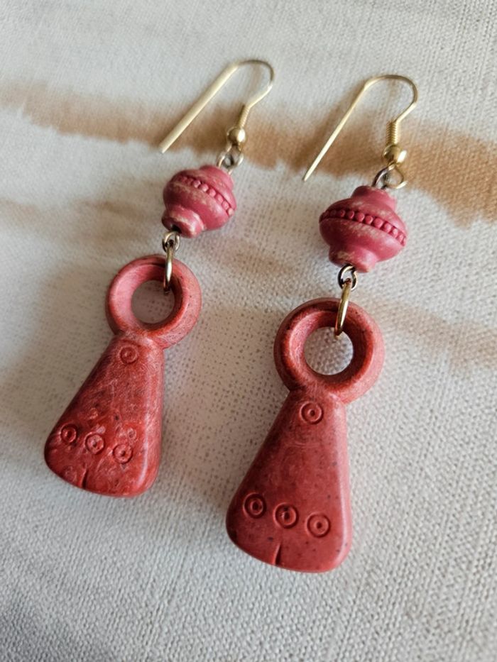 Boucles d'oreilles ethnique - photo numéro 2