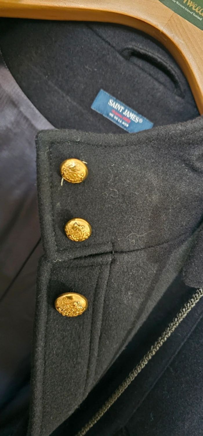 Manteau Caban Laine Saint James Taille 40 - photo numéro 6