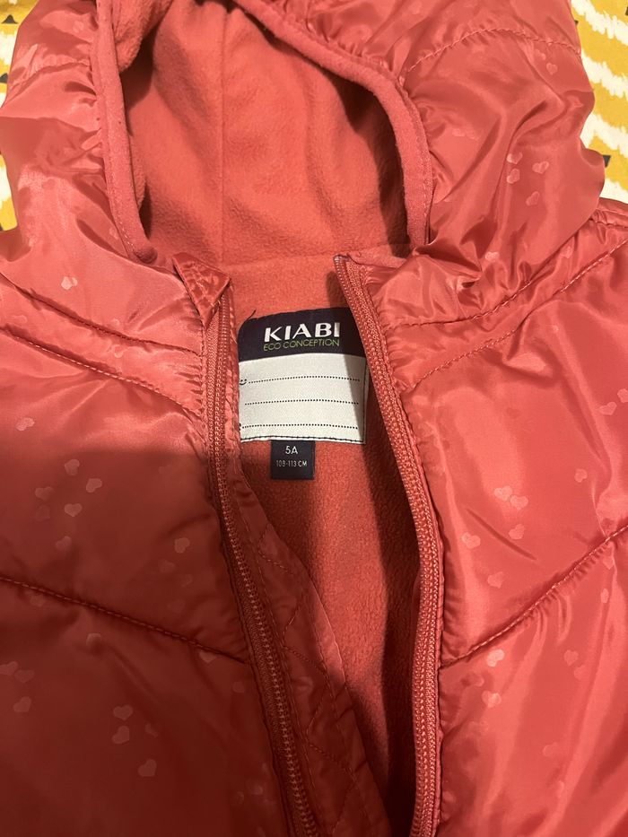 Doudoune fille rose 5 ans Kiabi intérieur polaire - photo numéro 2