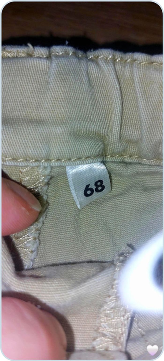 pantalon classique biege 6 mois - photo numéro 2