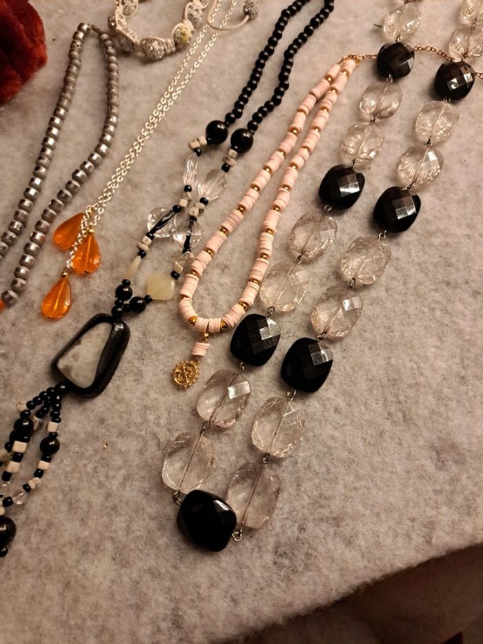 Lot de bijoux multicolore noir blanc - photo numéro 6