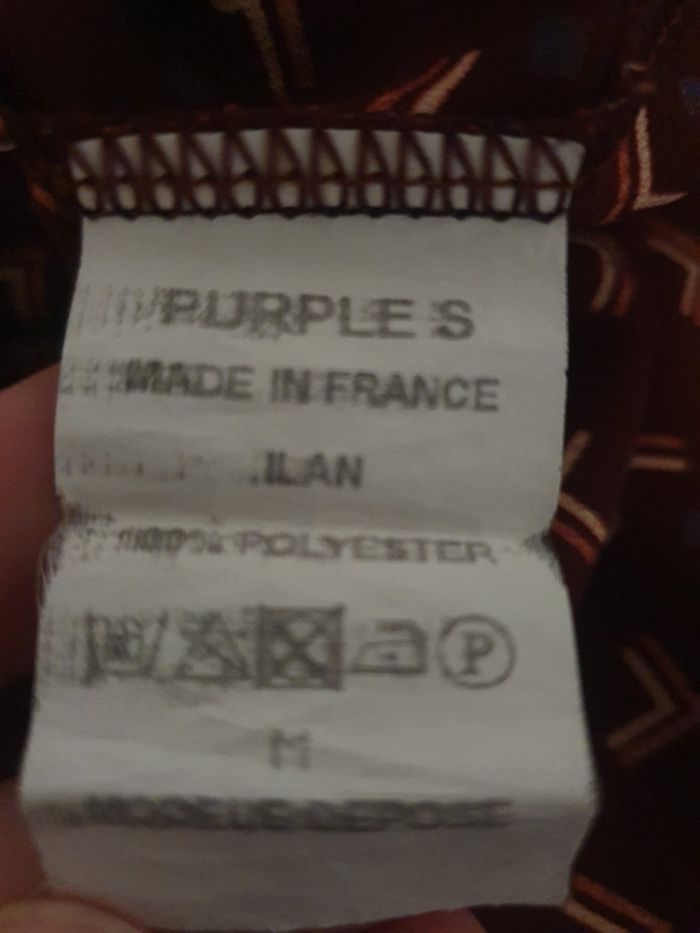 Blouse Fluide Purple's Paris – Élégance Made in France T38 (M)
- photo numéro 7