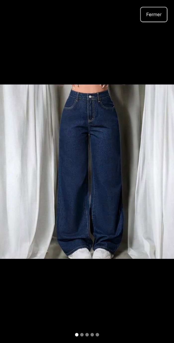 Jean large femme