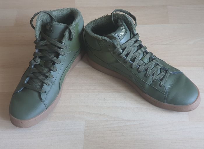 Baskets Puma 1948, vert kaki, fourrées, pointure: 45