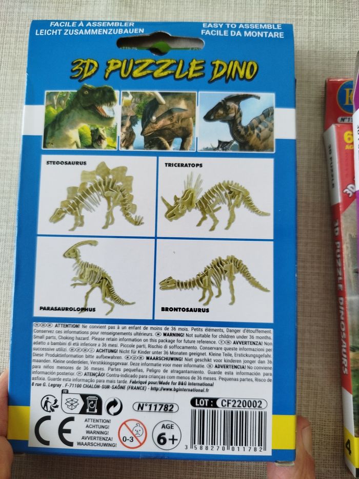 Puzzle 3d dinosaure - photo numéro 4