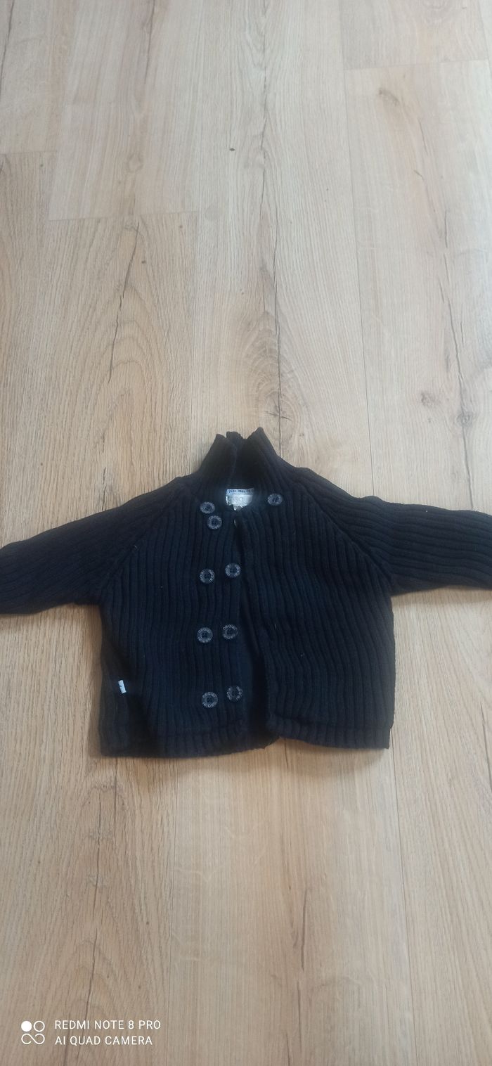 Gilet bleu marine 12 mois obaibi