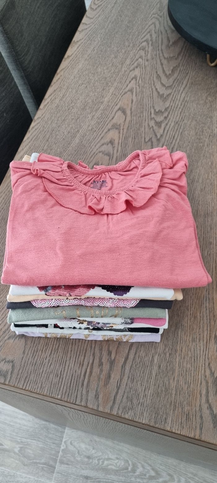 Lot tee shirt manche longue fille - photo numéro 3