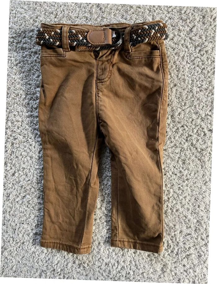 Ensemble gilet à capuche 2 tee-shirts à manches longues et un pantalon Tape à l’œil taille 9 mois - photo numéro 4