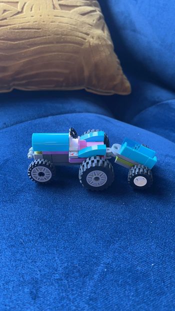 Tracteur et sa remorque lego