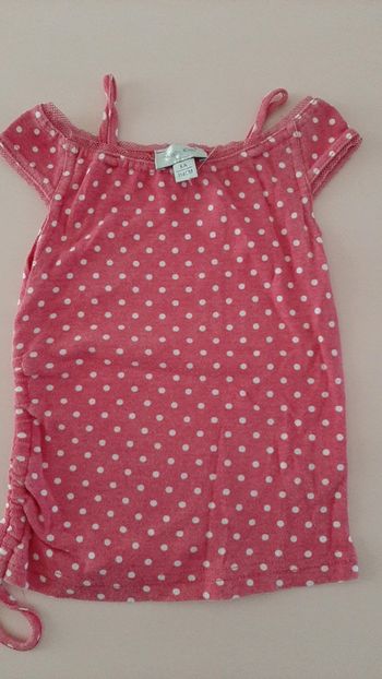 T shirt sans manche fille rose 6 ans