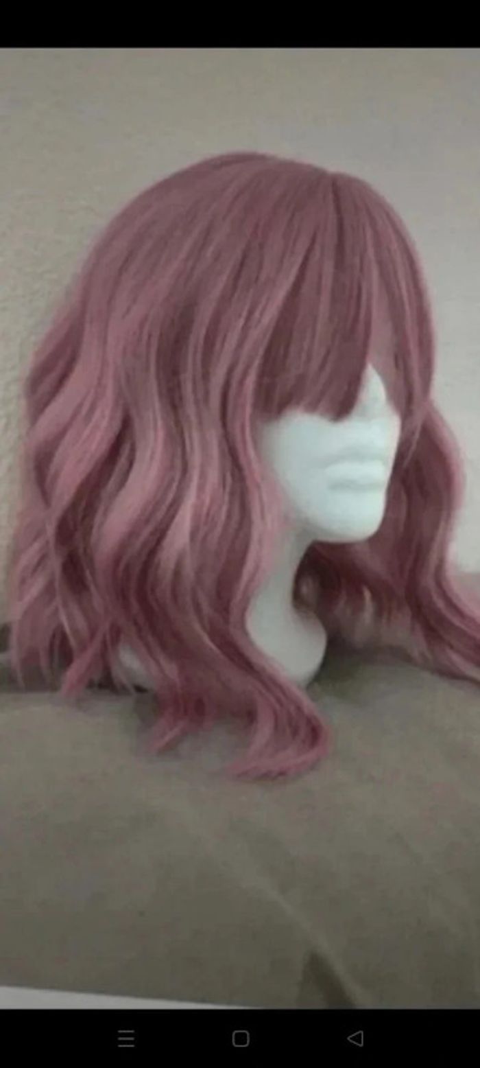 Perruque Naturelle Rose Pastel Tendance - photo numéro 11