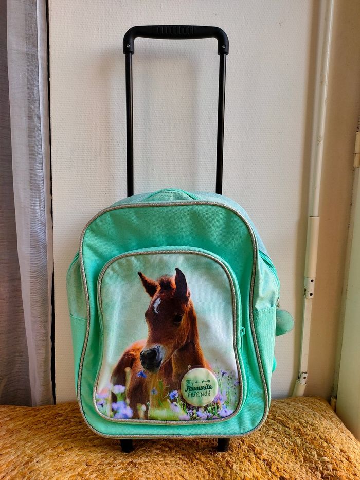 Cartable maternelle à roulettes cheval - photo numéro 7