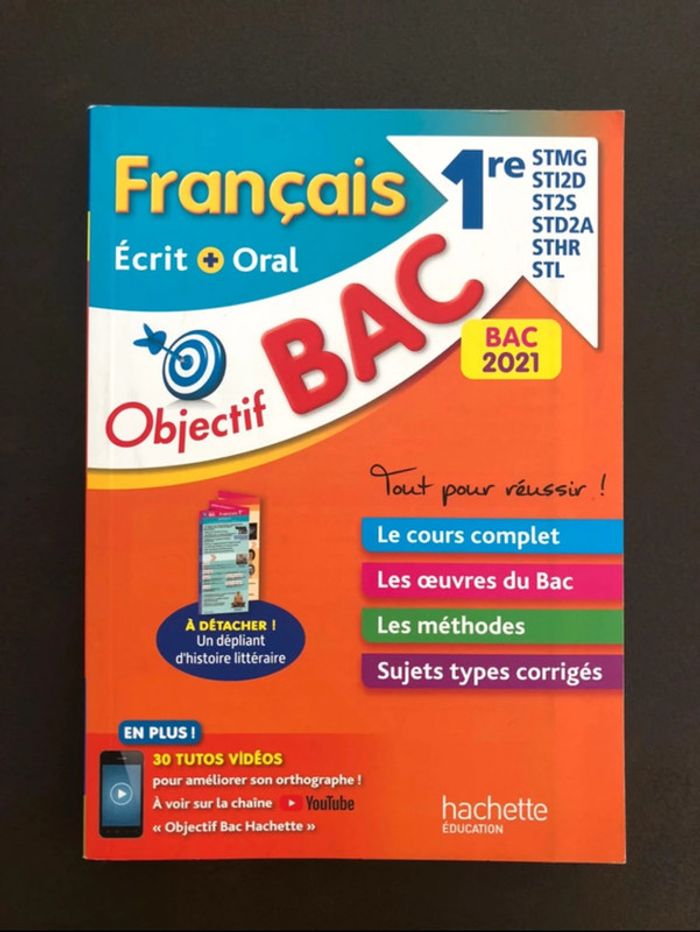 Bac de français stmg, sti2d, st2s, std2a, sthr, stl