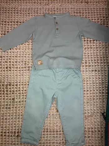 Ensemble 18 mois vert d’eau