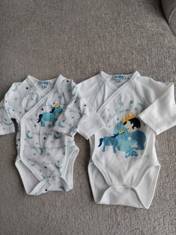 2 bodies garçon P'tit Béguin 1 mois