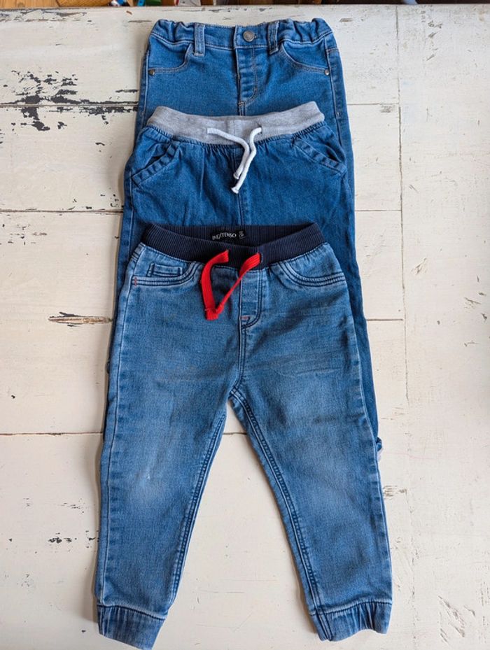 Lot de 3 jeans joggers