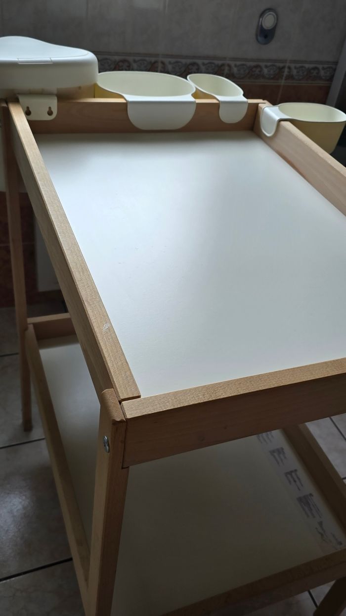 🌺🌺Table a langer , avec bacs, poubelle  🌺🌺(ferme) pas d envoi . - photo numéro 8