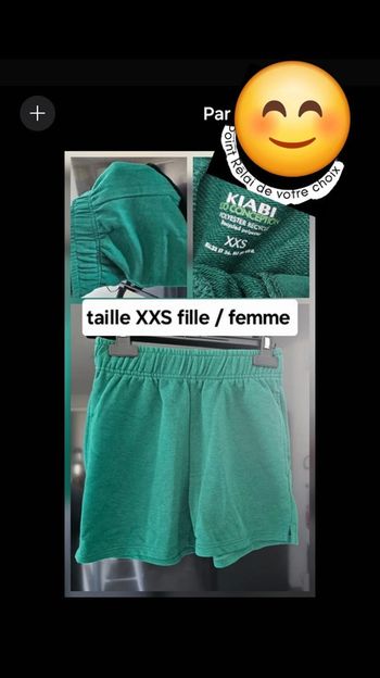 Short femme fille adolescente xxs