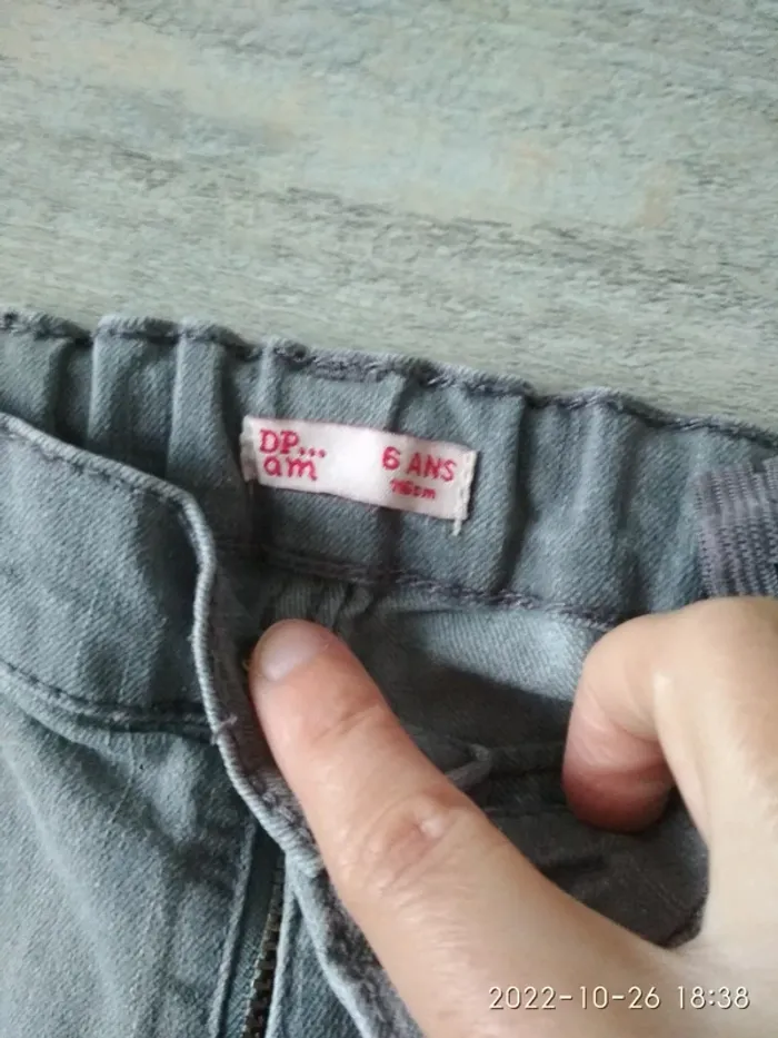 Lot 2 pantalons fille 6 ans - photo numéro 4