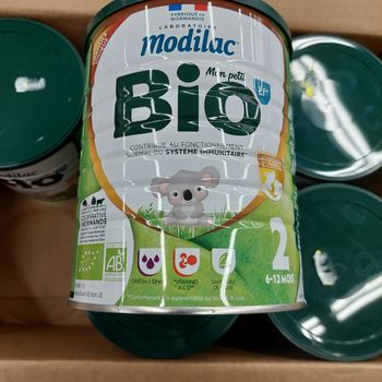 Lot de 6 boîtes de lait "Modilac Bio"