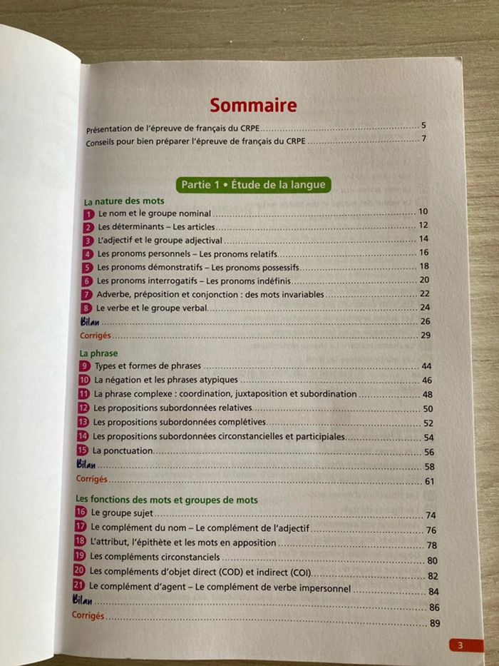 Objectif CRPE 2026 – Français – 300 exercices corrigés - photo numéro 3
