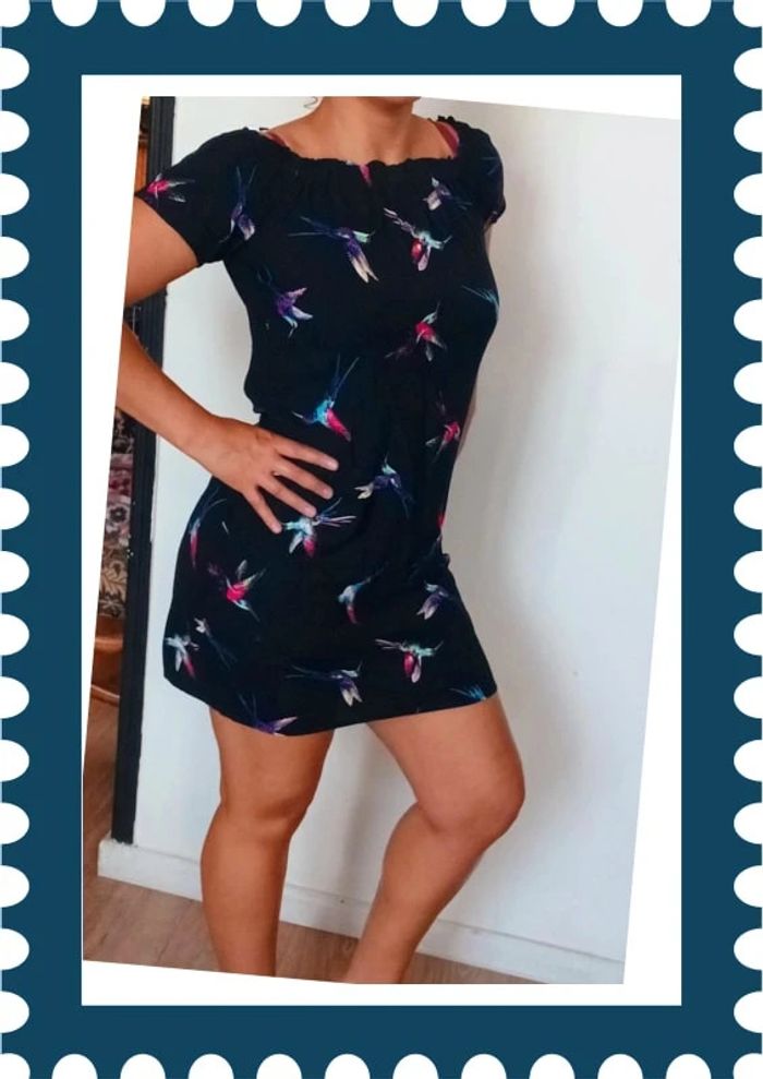 Jolie robe d'été épaules dénudées Yessica taille 38