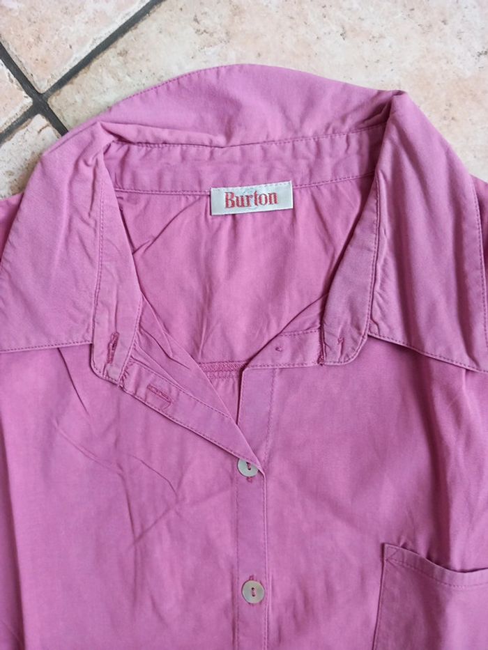 🎀tunique chemise coton elasthan T38 Burton - photo numéro 3