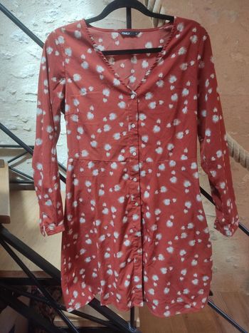 Robe mi longue col V