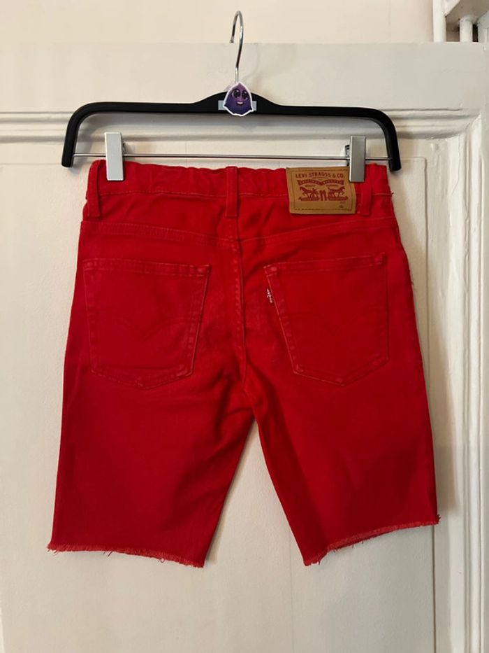 Short bermuda 511 slim en jean rouge 10 ans - Levi's - photo numéro 4