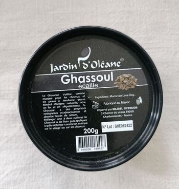 200g de ghassoul écaille jardin d'oléane