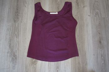 DÉBARDEUR VIOLET "JACQUELINE RIU" - TAILLE 4 - n°01