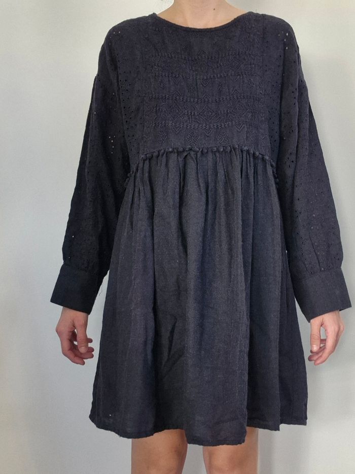 robe gris/noir zara taille s