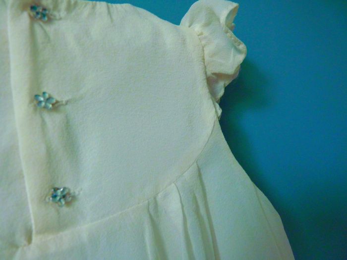 Robe Soie Fille Floriane 6 ans ceremonie occasion speciale TBE blanc - photo numéro 7