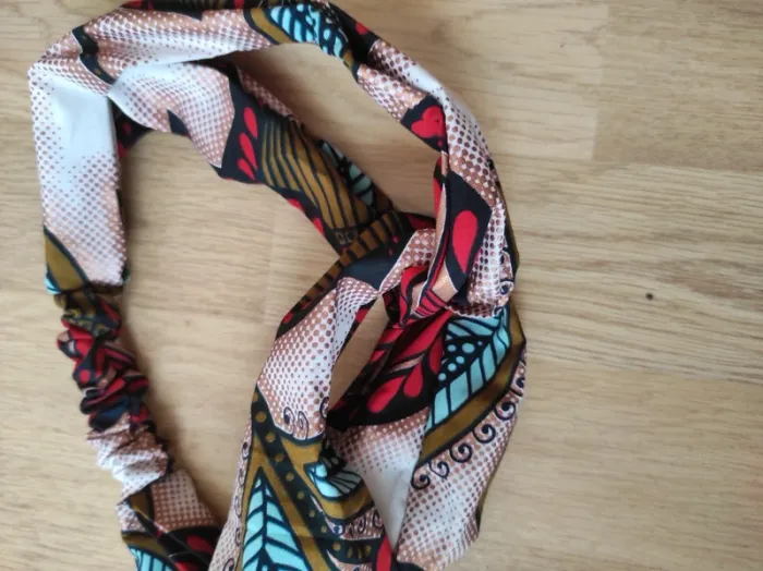 Kit neuf coiffure motif Africain + Serviette - photo numéro 8