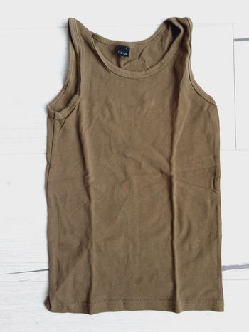 Vêtement garçon tee-shirt débardeur kaki Zeeman 8 ans