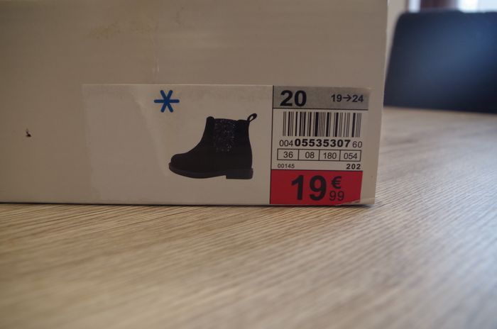 Bottines Noires Pat et Ripaton - Pointure 20 - Très bon état - photo numéro 5