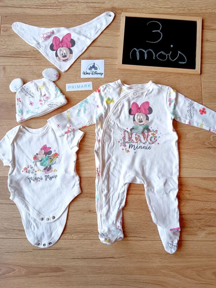 Ensemble 4 pièces bébé Disney Minnie