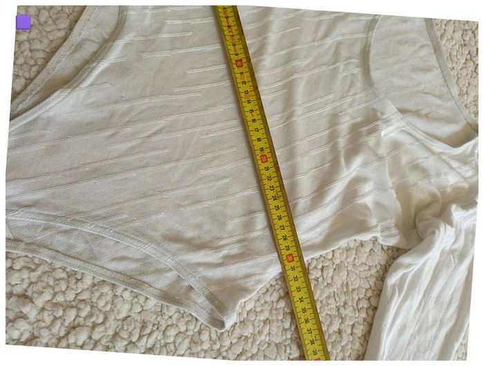 Body Maillot de bain luxe blanc à manches longues texturé cute sexy joli vintage - photo numéro 7