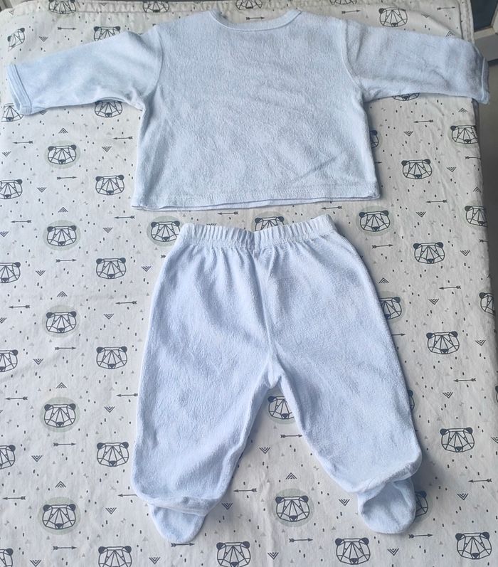 Lot pyjamas velours taille 6 mois - photo numéro 3