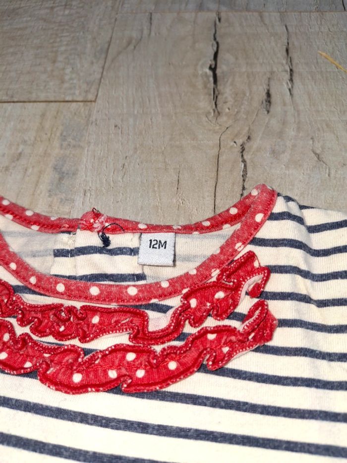Tee shirt manche longue fille 12 mois - photo numéro 2