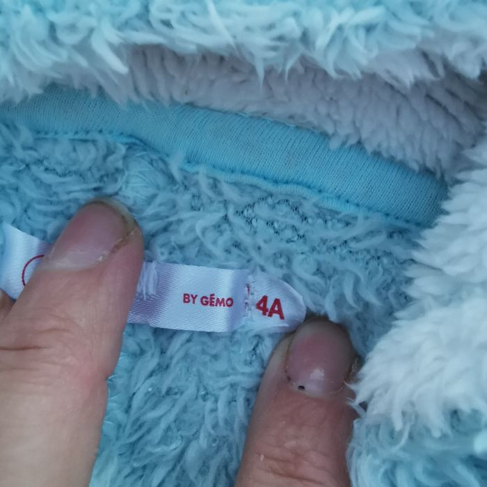 Combinaison pyjama à capuche pilou pilou ou surpyjama 4 ans fille Gémo - photo numéro 4