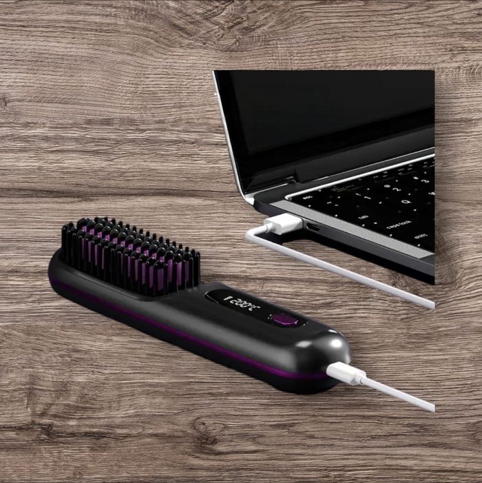Brosse chauffante rechargeable USB-C - photo numéro 3